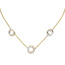 Collier Halskette 585 Gold Gelbgold Weigold bicolor 82 Diamanten 45 cm