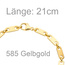 Armband 585 Gold Gelbgold 21 cm Goldarmband