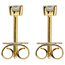 Ohrstecker 585 Gold Gelbgold 2 Diamanten Brillanten 0,24 ct. Ohrringe