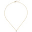 Collier Kette mit Anhänger 585 Gold Gelbgold 1 Diamant Brillant 0,15 ct. 45 cm