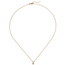 Collier Kette mit Anhänger 585 Gold Rotgold 1 Diamant Brillant 0,25 ct. 45 cm