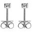Ohrstecker 585 Gold Weißgold 2 Diamanten Brillanten 0,14 ct. Ohrringe