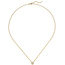 Collier Kette mit Anhänger 585 Gold Gelbgold 1 Diamant Brillant 0,25 ct. 45 cm