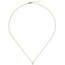 Collier Kette mit Anhänger 585 Gold Gelbgold 1 Diamant Brillant 0,50 ct. 45 cm