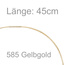 Halsreif 5-reihig 585 Gold Gelbgold 45 cm Goldkette Goldreif