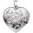 Medaillon Herz zum Öffnen für 2 Fotos 925 Sterling Silber Herzanhänger