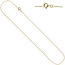 Schmuck-Set Schneeflocke 333 Gold Gelbgold mit Zirkonia Ohrringe und Kette 42 cm
