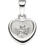 Anhänger Kleines Herz Herzchen Schutzengel 925 Sterling Silber mit Kette 38 cm