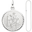 Anhnger Schutzpatron Christopherus 925 Sterling Silber mit Kette 42 cm