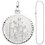 Anhnger Schutzpatron Christopherus 925 Sterling Silber mit Kette 50 cm