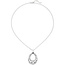 Collier Halskette Tropfen 925 Sterling Silber 45 cm Kette Silberkette