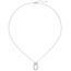Collier 925 Sterling Silber 64 Zirkonia 45 cm Silberkette Karabiner