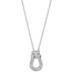 Collier 925 Sterling Silber 64 Zirkonia 45 cm Silberkette Karabiner