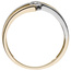 Damen Ring 333 Gold Gelbgold Weißgold bicolor 1 Zirkonia Goldring