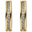 Creolen 333 Gold Gelbgold Weißgold bicolor 56 Zirkonia Ohrringe