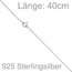 Ankerkette 925 Silber 1,1 mm 40 cm Kette Halskette Silberkette Federring