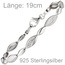 Armband 925 Sterling Silber 36 Zirkonia 19 cm Silberarmband