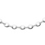 Collier Halskette 925 Sterling Silber 196 Zirkonia 45 cm Kette Silberkette