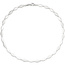 Collier Halskette 925 Silber teil matt 154 Zirkonia 45 cm Kette Silberkette