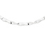Collier Halskette 925 Silber 154 Zirkonia 45 cm Kette Silberkette