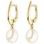 Ohrhänger 585 Gold Gelbgold 2 Süßwasser Perlen Ohrringe Perlenohrringe