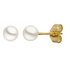 Ohrstecker 585 Gold Gelbgold 4 Swasser Perlen Ohrringe Perlenohrstecker