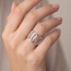 Damen Ring breit 925 Sterling Silber 32 Zirkonia Silberring