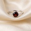 Damen Ring 925 Sterling Silber 1 Granat rot Silberring
