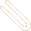 Halskette Edelstahl gold-farben beschichtet 90 cm