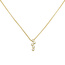 Collier 750 Gold Gelbgold 5 Diamanten Brillanten 45 cm