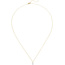 Collier 750 Gold Gelbgold 2 Diamanten Brillanten 45 cm