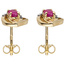Ohrstecker 333 Gold Gelbgold 14 Zirkonia 2 Rubine Ohrringe