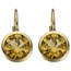 Ohrhänger 585 Gold Gelbgold 2 Citrine orange
