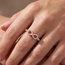 Damen Ring Unendlichkeit 925 Sterling Silber 29 Zirkonia elastisch