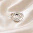 Damen Ring 925 Sterling Silber 3 Zirkonia