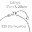 Armband 925 Sterling Silber 20 Zirkonia
