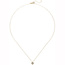 Collier Kette mit Anhänger 333 Gold Gelbgold 1 Zirkonia 45 cm