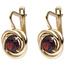 Ohrhänger 333 Gold Gelbgold 2 Granate rot Ohrringe Boutons