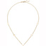 Collier Halskette mit Plättchen 375 Gold Gelbgold 43 cm Kette