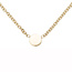 Collier Halskette mit Plättchen 375 Gold Gelbgold 43 cm Kette