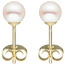 Ohrstecker 333 Gold Gelbgold 2 Süßwasser Perlen 5,5 mm