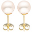 Ohrstecker 585 Gold Gelbgold 2 Süßwasser Perlen 7,5 mm