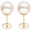 Ohrstecker 585 Gold Gelbgold 2 Süßwasser Perlen 8,5 mm