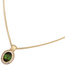Anhänger oval 585 Gold Gelbgold 1 Turmalin grün 28 Diamanten Brillanten 0,10ct.