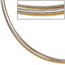 Halsreif 5-reihig bicolor vergoldet 45 cm Halskette Kette