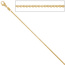 Erbskette 585 Gelbgold 1,5 mm 40 cm Gold Kette Halskette Goldkette Karabiner