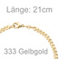Panzerarmband 333 Gold Gelbgold 21 cm Armband Goldarmband