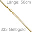 Panzerkette 333 Gold Gelbgold 4,6 mm 50 cm Kette Halskette