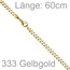 Panzerkette 333 Gold Gelbgold 4,6 mm 60 cm Kette Halskette