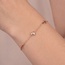 Armband Glaube Liebe Hoffnung 925 Sterling Silber rotgold vergoldet 19 cm